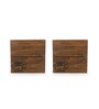 The Elephant Warriors Brown Sheesham Wood (Set of 2) Trivet