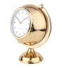 The Etched World Gold Aluminium Table Clock