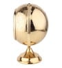 The Etched World Gold Aluminium Table Clock