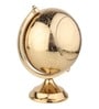 The Etched World Gold Aluminium Table Clock
