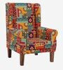 The Fabric Wing Chair In Floral Swirls Design Multicolor Colour