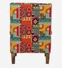 The Fabric Wing Chair In Floral Swirls Design Multicolor Colour