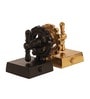 The Gearlock Bookend Gold & Black