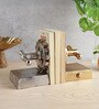 The Gearlock Bookend Gold & Silver