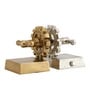 The Gearlock Bookend Gold & Silver
