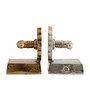 The Gearlock Bookend Gold & Silver