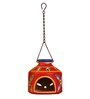 The Glowing Red Terracotta Hanging Tea Light Holder