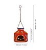 The Glowing Red Terracotta Hanging Tea Light Holder