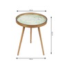 The Grove Large End Table In Green & Brown Finish