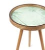 The Grove Medium End Table In Green & Brown Finish