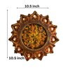 Traditional Terracotta 11 Diya Plate (Gold)