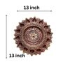 Ethnic Terracotta 14 Diya Plate (Gold)