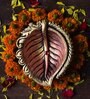 Peepal Terracotta Gold Large Diya Set (Pack Of 2)