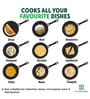 Pre Seasoned Black 25 cm Cast Iron Dosa Tawa With Free Wooden Flip