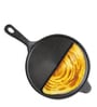 Pre Seasoned Black 25 cm Cast Iron Dosa Tawa With Handle