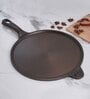 Pre Seasoned Black 25 cm Cast Iron Dosa Tawa With Handle