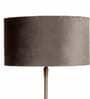 Admiration Grey Velvet Shade Night Lamp With Iron & Brass Base