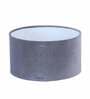 Admiration Grey Velvet Shade Night Lamp With Iron & Brass Base