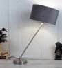 Admiration Grey Velvet Shade Night Lamp With Iron & Brass Base