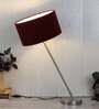 The Large Silver Mj Lamp With Red Velvet Shade