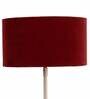 The Large Silver Mj Lamp With Red Velvet Shade