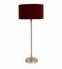 The Large Silver Mj Lamp With Red Velvet Shade