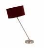 The Large Silver Mj Lamp With Red Velvet Shade