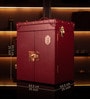 The Legend Leather Bar Cabinet In Brown Finish
