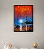 The Light House Multicolour Synthetic Wood Framed Canvas Wall Painting