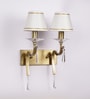 White Brass Wall Sconces