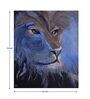 The Loyal Royal In Blue Oil & Acrylic Canvas Stretched Painting