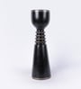 Black Wood Table Candle Holder