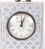 White Solid Wood Analog Table Clock