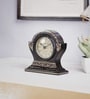 Fergal Black Solid Wood Analog Table Clock