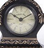 Fergal Black Solid Wood Analog Table Clock