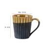 The Mug Shot 250ml Mustard & Brown Ceramic (Set of 2) Coffee Mug