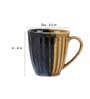Shot 250ml Mustard & Brown Ceramic (Set of 2) Coffee Mug