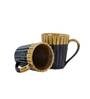 The Mug Shot 250ml Mustard & Brown Ceramic (Set of 2) Coffee Mug