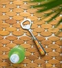 The Mughal Aakar Orange & Silver Stainless Steel Bottle Opener