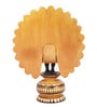 The Nodding Head Multicolored and Gold Wooden Big Dancing Peacock Figurine