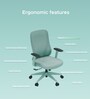 The Novice Mid Back Premium Ergonimic Chair In Ice Green Colour