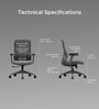 The Novice Mid Back Premium Ergonimic Chair In Lunar Grey Colour