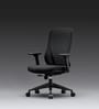 The Novice Mid Back Premium Ergonimic Chair In True Black Colour