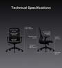 The Novice Mid Back Premium Ergonimic Chair In True Black Colour
