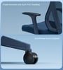 The Novice Mid Back Premium Ergonomic Chair in Florence Blue The Novice Mid Back Premium Ergonomic Chair in Florence Blue