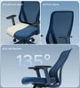 The Novice Mid Back Premium Ergonomic Chair in Florence Blue The Novice Mid Back Premium Ergonomic Chair in Florence Blue