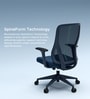 The Novice Mid Back Premium Ergonomic Chair in Florence Blue The Novice Mid Back Premium Ergonomic Chair in Florence Blue