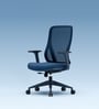 The Novice Mid Back Premium Ergonomic Chair in Florence Blue The Novice Mid Back Premium Ergonomic Chair in Florence Blue