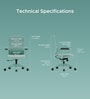 The Novice Mid Back Premium Ergonomic Chair In Ice Green Colour