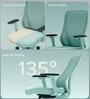 The Novice Mid Back Premium Ergonomic Chair in Ice Green The Novice Mid Back Premium Ergonomic Chair in Ice Green